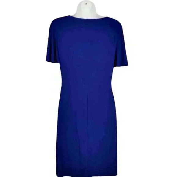 RALPH LAUREN Womans BLUE Dress (Green Tag) Fitted STRETCH Lined size 4 - Picture 5 of 6